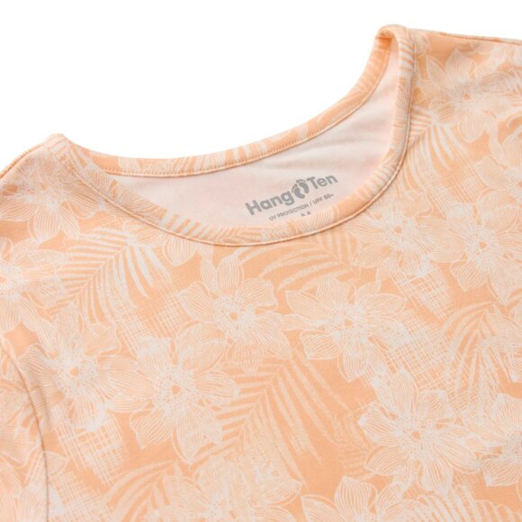 Hang Ten Women's Long Sleeve Soft Lightweight Sun Tee, White - Picture 6 of 8